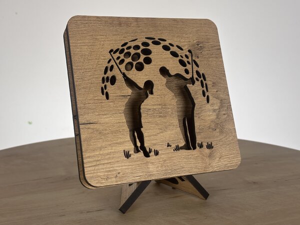 "Golf" lampa 19x19cm provedení povrchu: dub