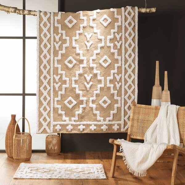 Béžový koberec s příměsí juty 60x90 cm Medine – douceur d'intérieur