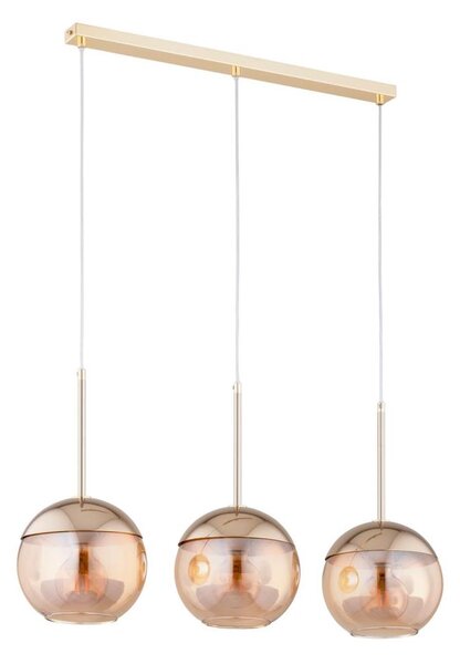 Lustr na lanku VOLDA 3xE27/60W/230V mosaz