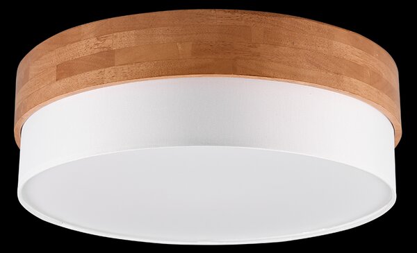 Trio 611500301 přisazené stropní svítidlo Seasons 3x40W | E27 - bílá, dřevo