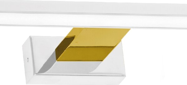 LED Koupelnové osvětlení zrcadla SHINE LED/13,8W/230V 60 cm IP44 bílá/zlatá