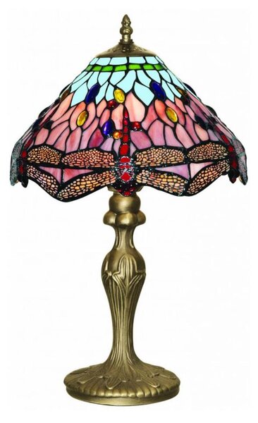 Searchlight EU1287 - Tiffany stolní lampa DRAGONFLY 1xE27/60W/230V