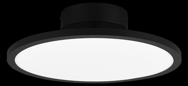 Trio 640910132 LED stropní svítidlo Tray 1x29W | 3550lm | 3000K - stmívatelné, černá