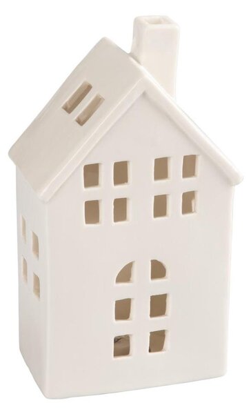 Retlux - Porcelánový domek na svíčku 19,4 cm bílá