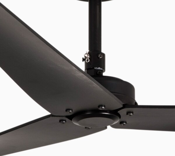 FARO 34100 - Stropní ventilátor MILOS černá + dálkové ovládání