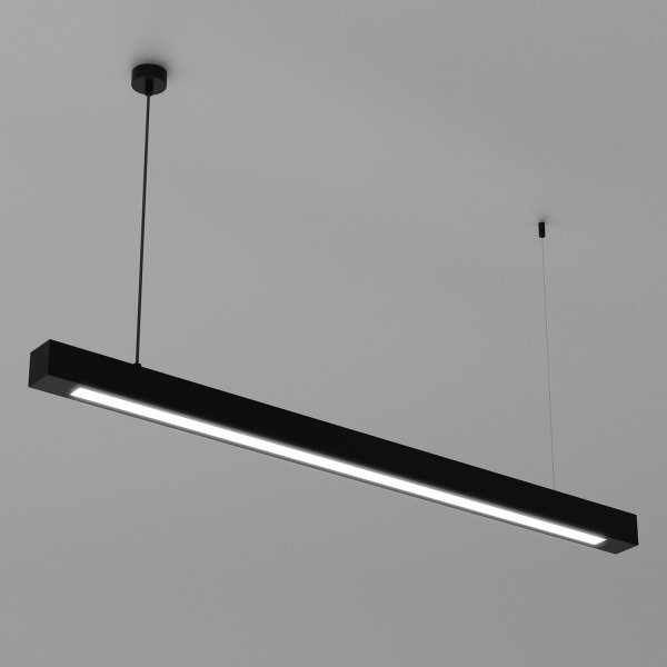 Lustr na lanku LUNGO T8 1xG13/18W/230V černá