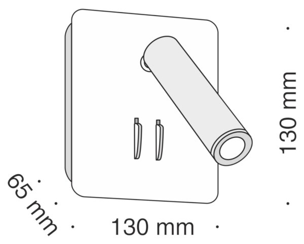 Maytoni C175-WL-01-6W-W - LED Nástěnné bodové svítidlo IOS LED/9W/230V bílá