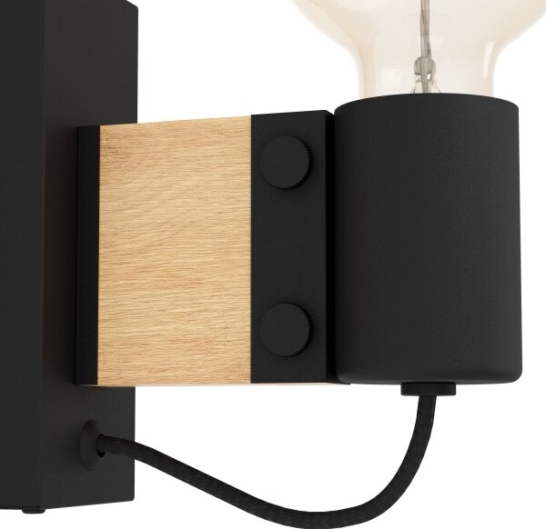 Eglo 43903 - Nástěnné svítidlo BAILRIGG 1xE27/40W/230V