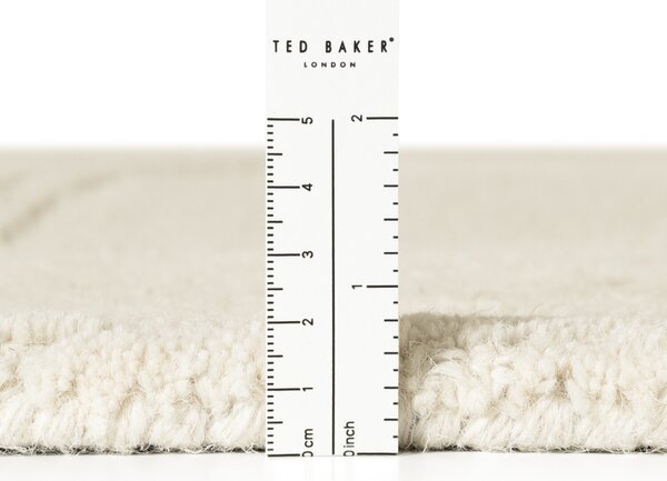 Ted Baker, Kusový koberec Ted Baker Kensington 106399 Creme kruh, 160x160, bílá, kancelář