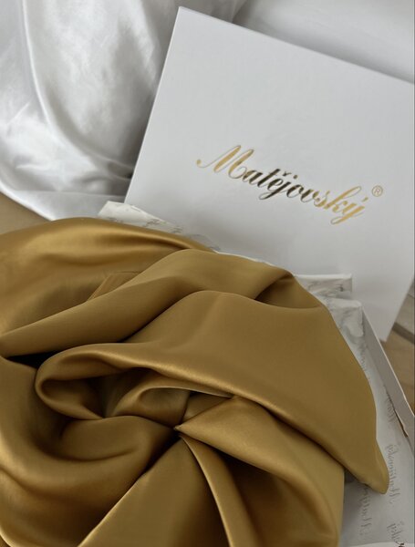 Povlečení Silk Gold 100% Hedvábí 1x 140/200