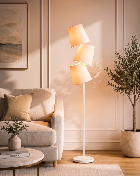 Stojací lampa RIO GRANDE Kov Krémově bílá