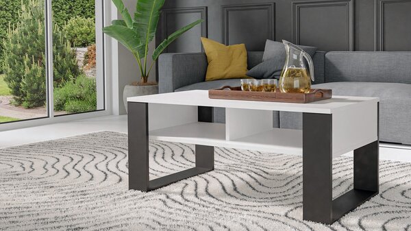 TP Living Konferenční stolek Lawa MODERN 2P bílý/černý