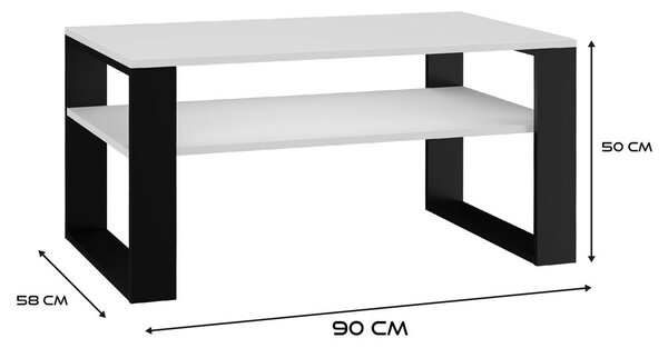 TP Living Konferenční stolek Lawa MODERN 1P bílý