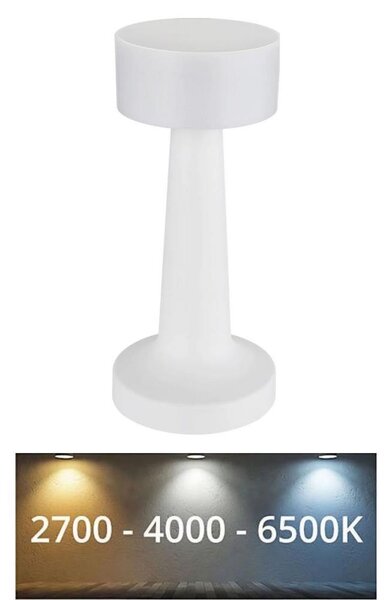 Globo 58447W - LED Stmívatelná dotyková stolní lampa ANGELIKA LED/1W/3,7V bílá