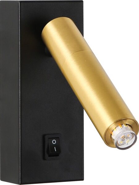 Brilagi - LED Nástěnné bodové svítidlo MAYA 1xG9/7W/230V černá/zlatá