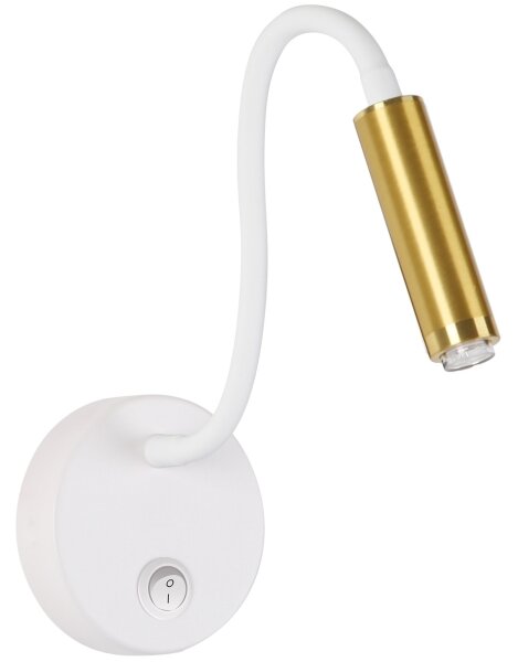 Brilagi - LED Stmívatelná flexibilní nástěnná lampa MAYA 1xG9/4W/230V bílá/zlatá