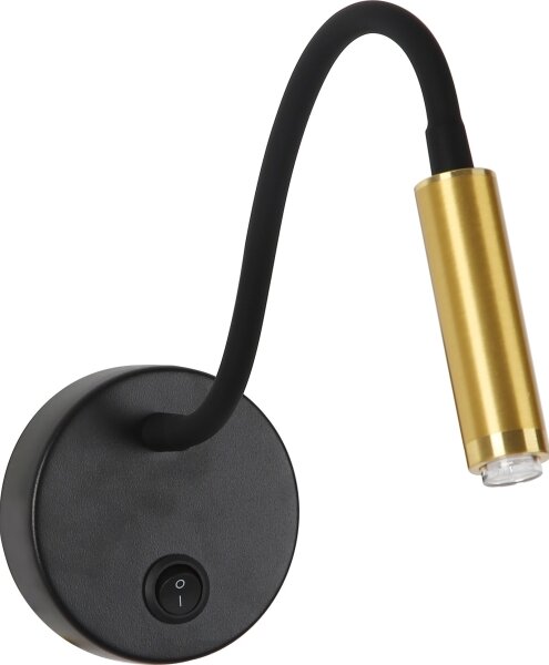 Brilagi -LED Stmívatelná flexibilní nástěnná lampa MAYA 1xG9/4W/230V černá/zlatá