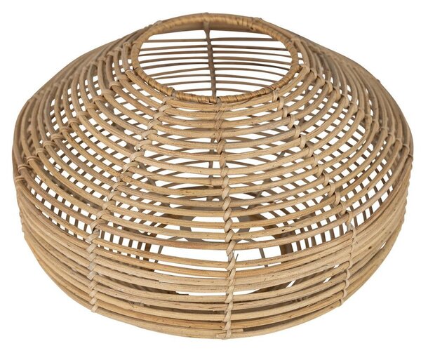 Přírodní kulatá nástěnná ratanová lampa Billi - Ø32*20cm - Mars & More