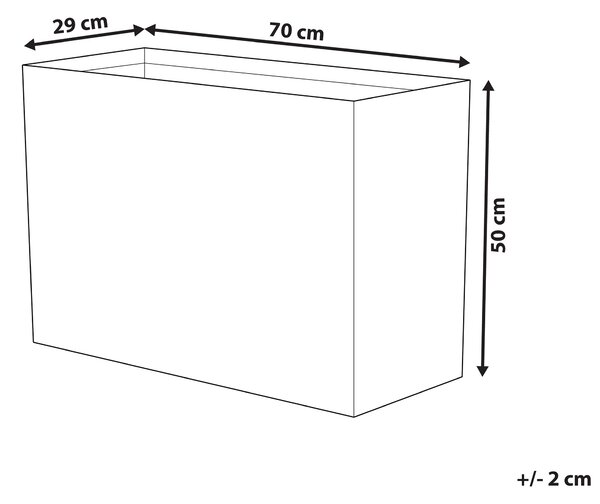 Květináč EDESSA 70 cm Světle béžová