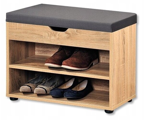 Botník s sedátkem Kesper 60 x 47 x 30 cm buk světlý