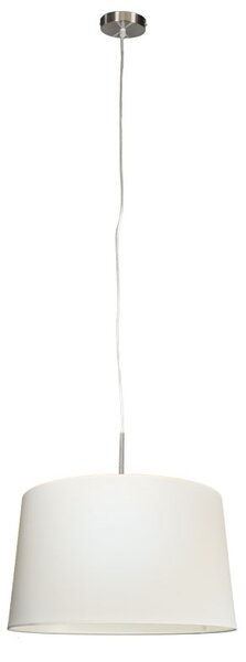 Moderní závěsná lampa z oceli se stínidlem 45cm bílá - Combi 1