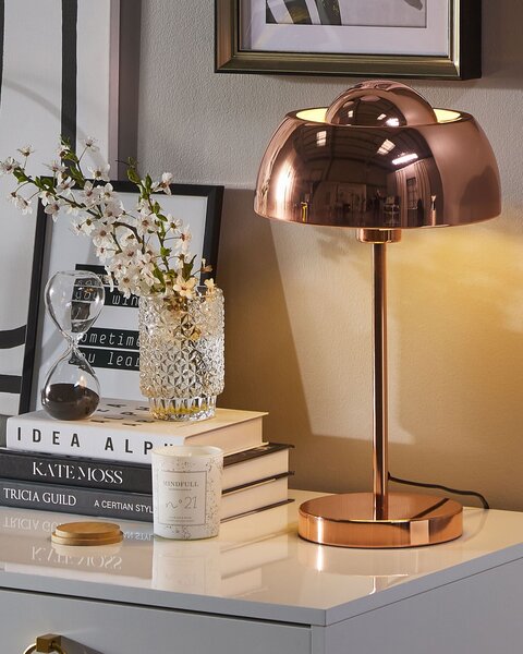 Stolní lampa SENETTE Kov Měděná