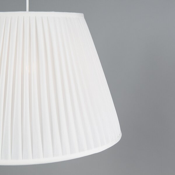 Retro závěsné svítidlo krémové 45 cm - Plisse