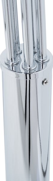 Stojací lampa FLINDERS Nastavitelná Kov Stříbrná