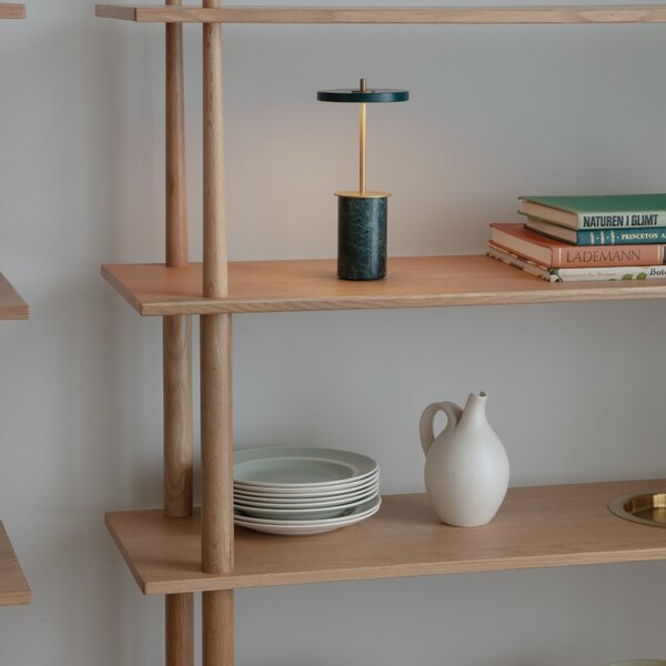 Umage Červená mramorová stolní nabíjecí LED lampa Asteria Move 25,5 cm