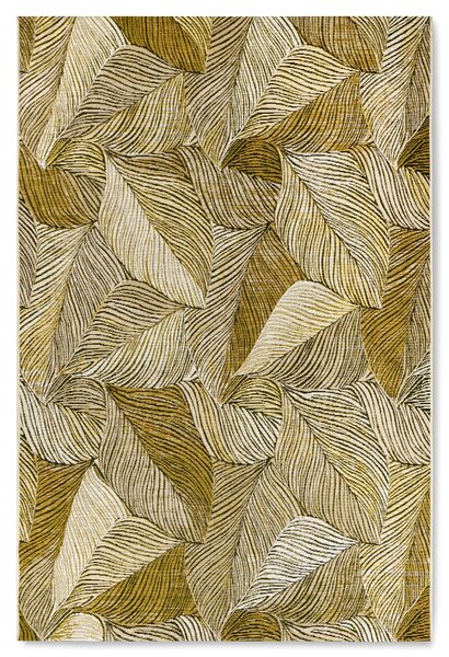 Villeroy & Boch, Kusový koberec Villeroy & Boch 106059 Gold, Black – na ven i na doma, 160x235, žlutá, chodba / předsíň