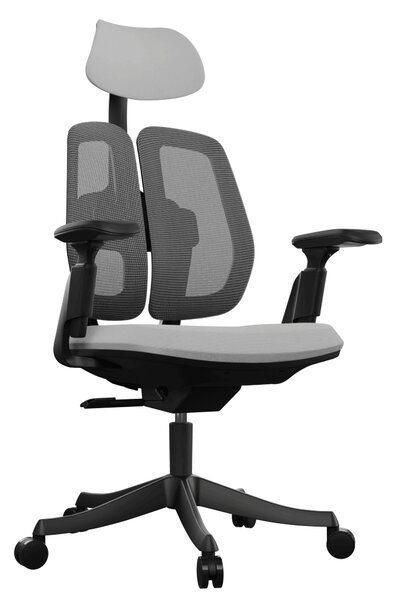 Ergonomická kancelářská židle Liftor Active, šedá (textil + síťovina)
