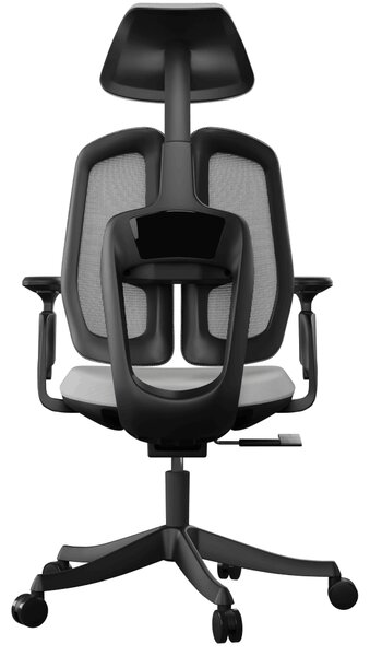 Ergonomická kancelářská židle Liftor Active, šedá (textil + síťovina)