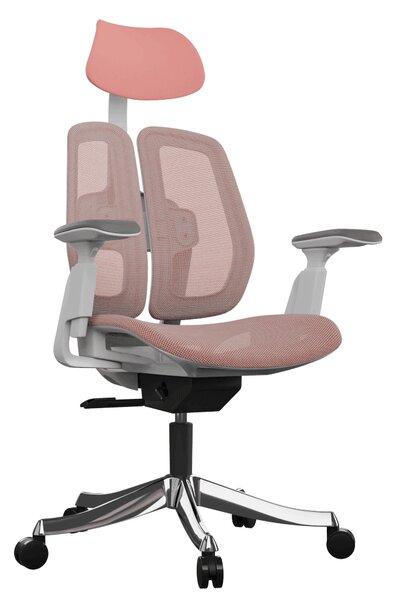 Ergonomická kancelářská židle Liftor Active, růžová (síťovina)