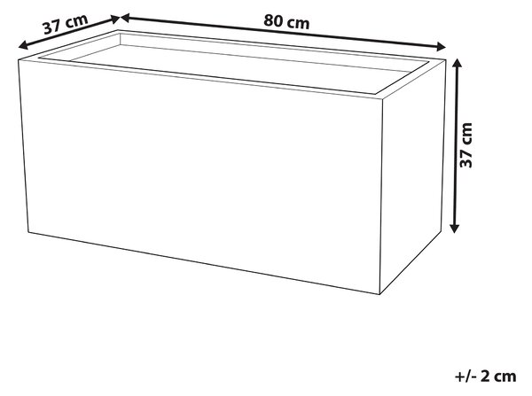 Květináč MYRA 80 cm Bílá