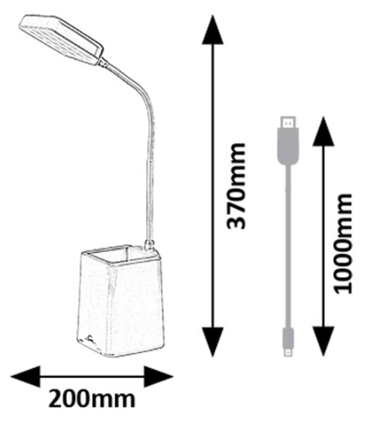 Rabalux ARVID LED stolní lampa 74244