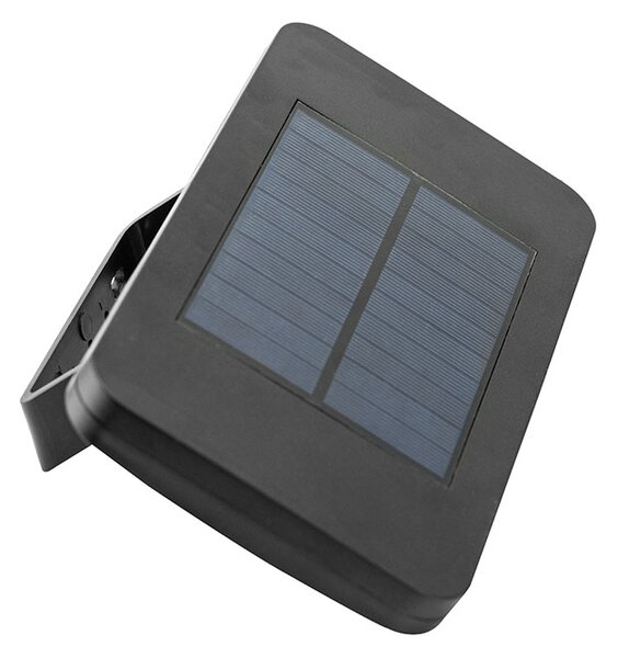 SOLIGHT LED solární osvětlení se senzorem 5W 500lm 4000K Li-Ion, černá