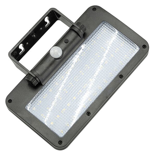 SOLIGHT LED solární osvětlení se senzorem 5W 500lm 4000K Li-Ion, černá