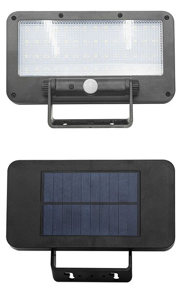 SOLIGHT LED solární osvětlení se senzorem 5W 500lm 4000K Li-Ion, černá