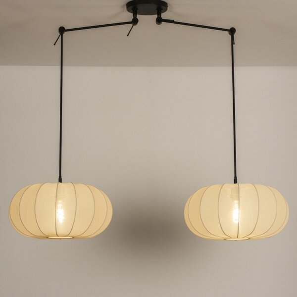 Závěsné svítidlo s ramenem Snap Yapan Style 50 Taupe and Black (LMD)