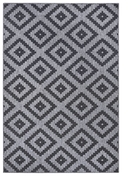 NORTHRUGS - Hanse Home, Kusový koberec Twin-Wendeteppiche 105461 Night Silver | černá Typ: 80x250 cm