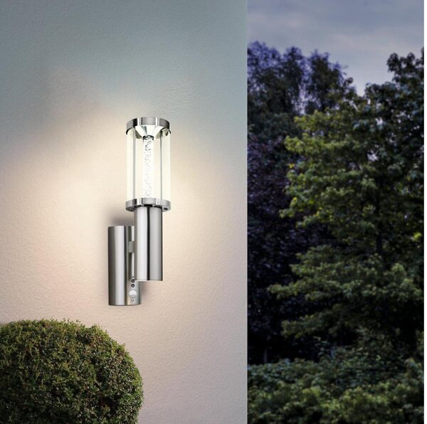 Eglo 94128 - LED venkovní osvětlení s čidlem TRONO STICK 1xGU10/3W + LED/3,7W IP44