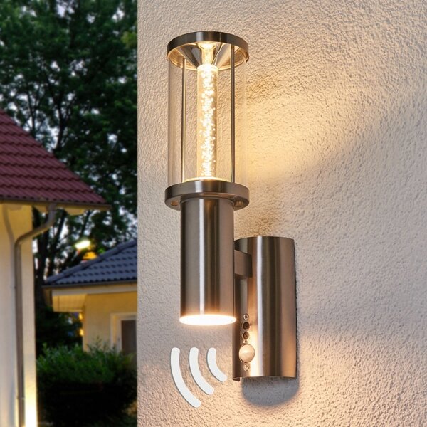 Eglo 94128 - LED venkovní osvětlení s čidlem TRONO STICK 1xGU10/3W + LED/3,7W IP44