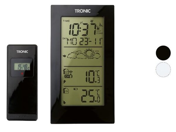 Tronic® Bezdrátová meteostanice s venkovním senzorem (100407612)