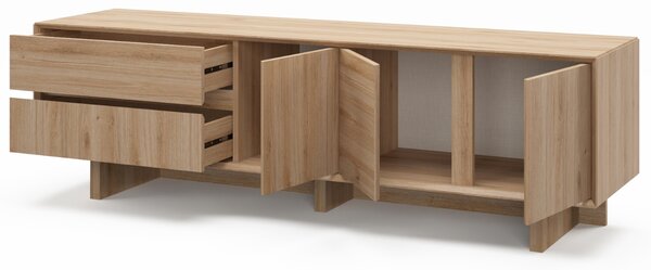 Marckeric TV stolek Carpi 180 x 45 cm s dubovým dekorem