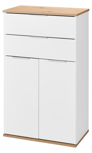 Livarno® Komoda, bílá/dub (100407724)
