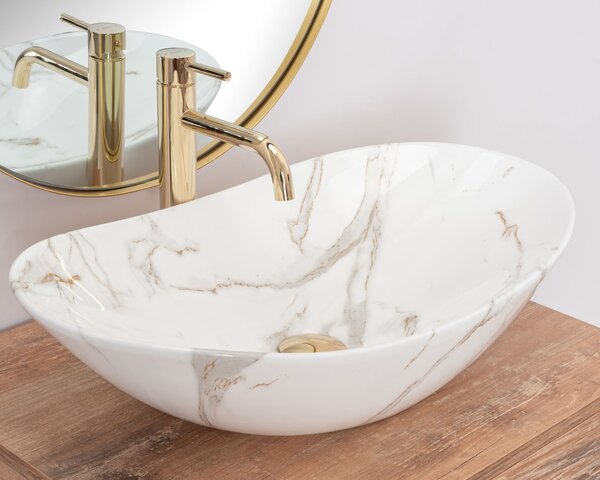 Rea Royal 60 umyvadlo, 62 x 36 cm, napodobenina kamene Aiax, REA-U8548