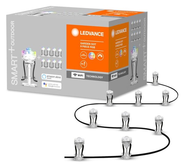 Chytré venkovní WiFi LED RGBW svítidlo GARDEN 9 Dot