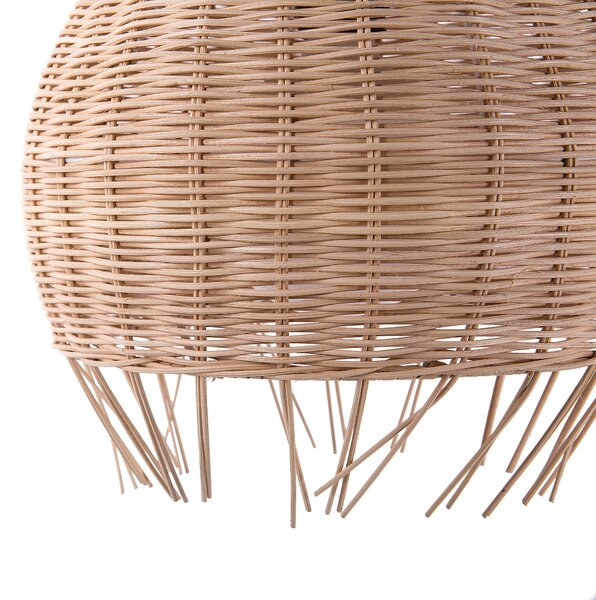 Závěsná lampa DRINO Ratan Světle hnědá