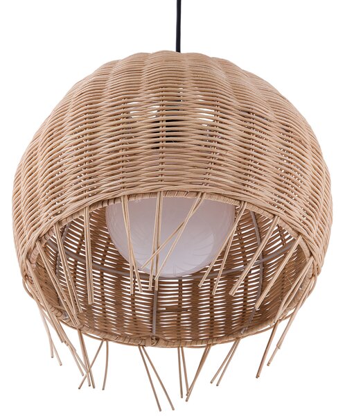 Závěsná lampa DRINO Ratan Světle hnědá