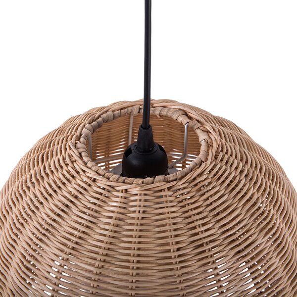 Závěsná lampa DRINO Ratan Světle hnědá